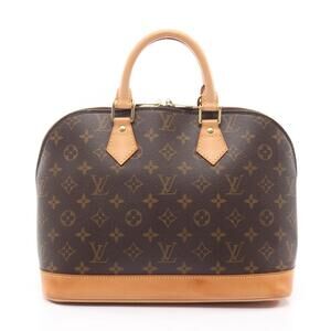 Louis Vuitton Alma handbag canvas leather Monogram brown